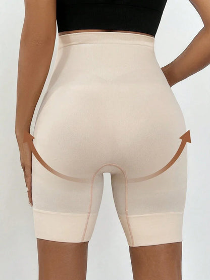 Plus Size Seamless High Waist Maternity Shaping Shorts - Anti-Chafing Black Summer