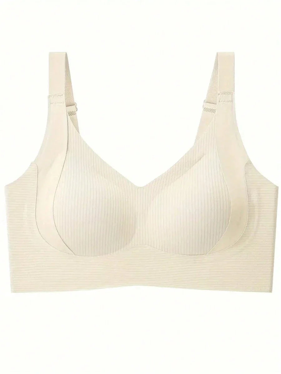 Maternity Nursing Sports Bra 3 Pack - Seamless Wireless Full Coverage Lift Support Ribbed
