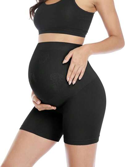 Seamless Pregnancy Shapewear Panties – High Waist Mid Thigh Support Shorts