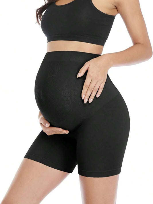 Seamless Pregnancy Shapewear Panties – High Waist Mid Thigh Support Shorts