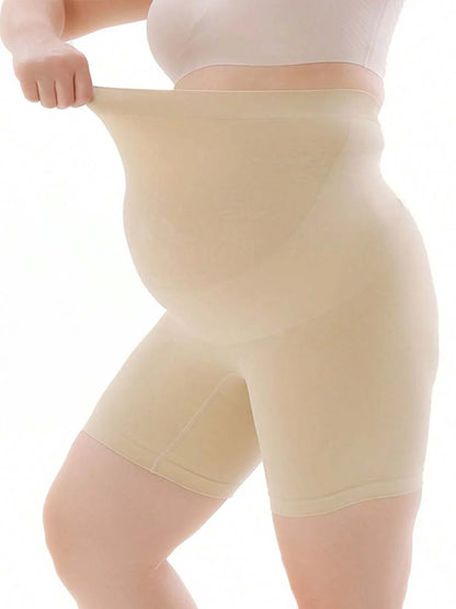 Seamless Pregnancy Shapewear Panties – High Waist Mid Thigh Support Shorts