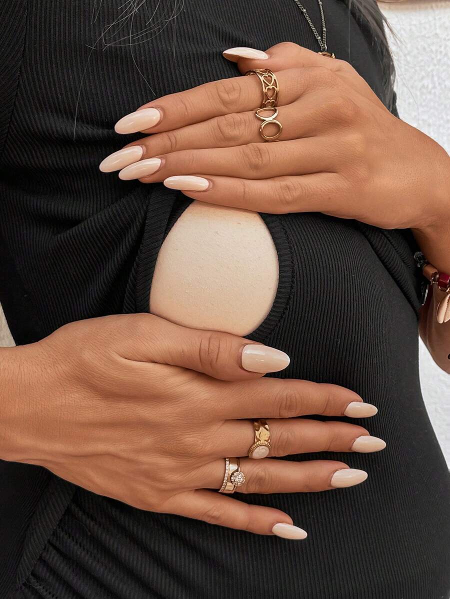 Black Crew Neck Short Sleeve Slim Fit Maternity Nursing Tee with Ruched Detail and Letter Print Knitted Fabric Casual Top