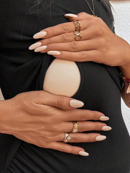 Black Crew Neck Short Sleeve Slim Fit Maternity Nursing Tee with Ruched Detail and Letter Print Knitted Fabric Casual Top
