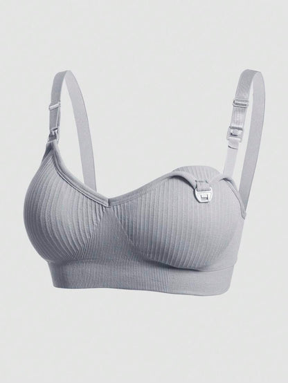 3-Pack Seamless Maternity Nursing Bras, Wireless Front-Snap Breastfeeding Sleep Bra with Removable Padding, Multicolor Set