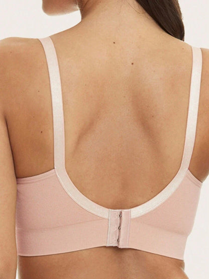 Maternity Nursing Bra - Pump Support Front Clasp Hands Free Pumping Wireless Breastfeeding
