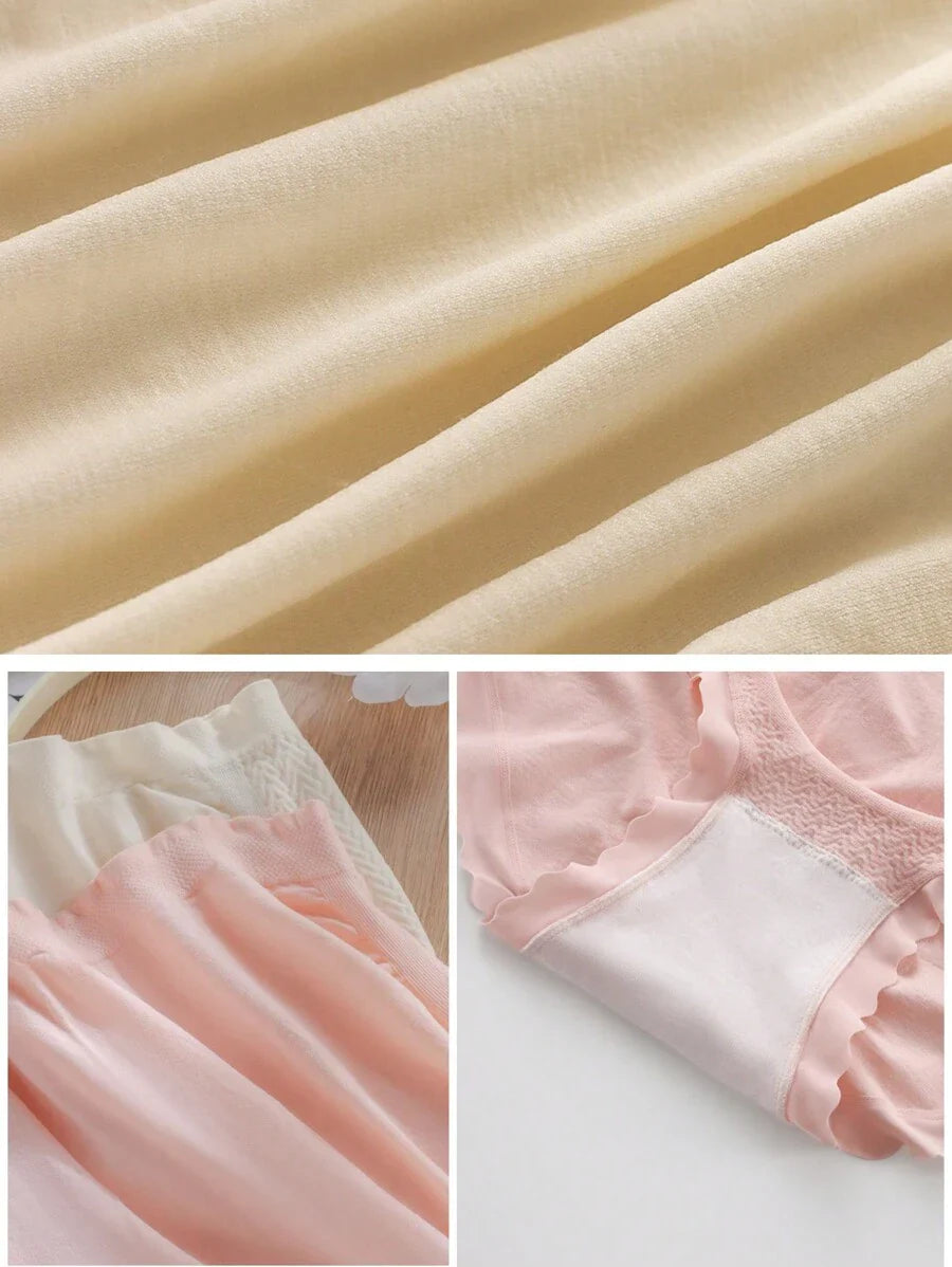 3pcs/Set Maternity Underwear High Waist Pregnancy Abdominal Support For Pregnant Women, Mid-Late Stage