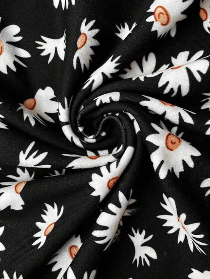 Maternity Daisy Print Slit Midi Cami Dress Sexy Backless Slim Fit Spaghetti Strap Boho Floral Summer Beach Holiday Outfit