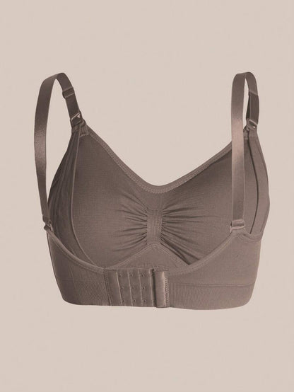 3-Pack Maternity Nursing Bra Set Women Nylon Wireless Front Open Buckle Adjustable Push Up Breastfeeding Bra