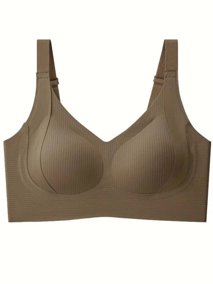 Maternity Nursing Sports Bra 3 Pack - Seamless Wireless Full Coverage Lift Support Ribbed