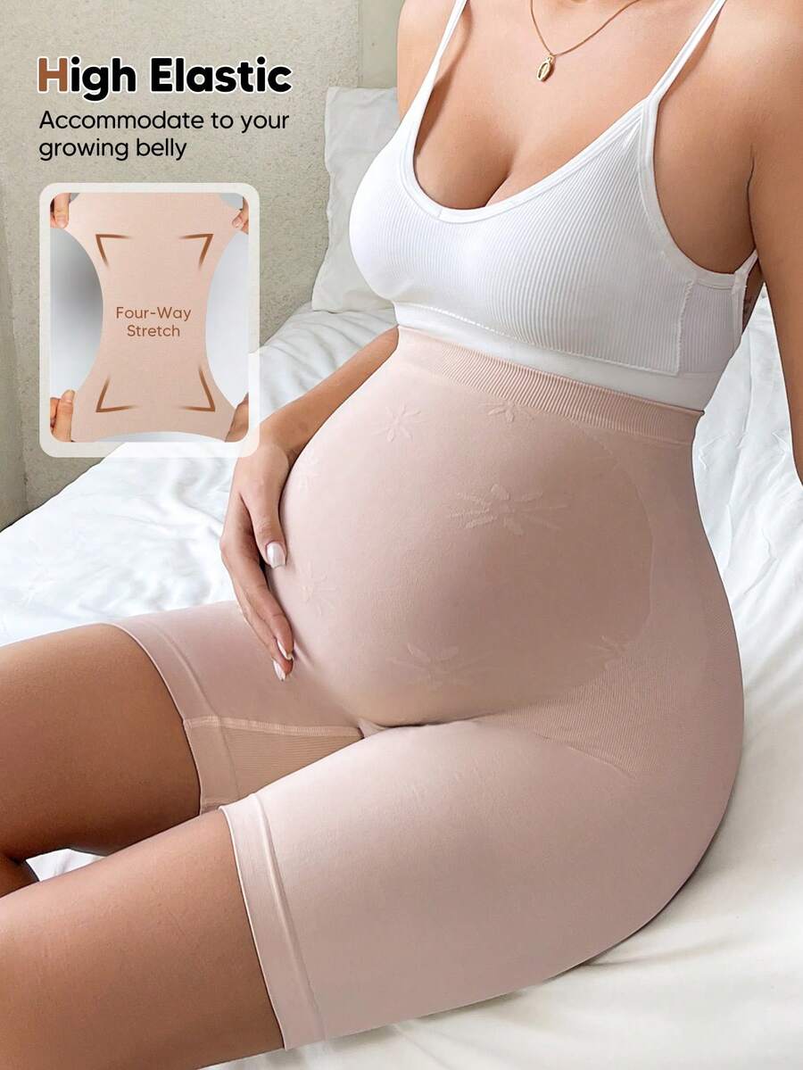 Pregnant Women's High Stretch Waist Maternity Leggings - Daily Wear Casual Summer