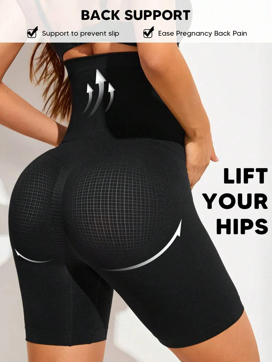 Maternity Support Shorts - High Waist Expandable Belly Panel Christmas Edition, Pregnancy