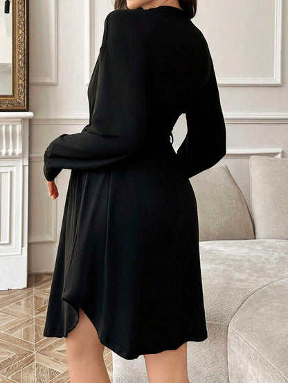 Maternity Long Sleeve Belted Lounge Robe Women Soft Solid Color Fall Winter Sleepwear Coat