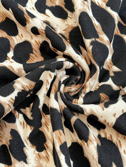 Pregnant Women Summer Casual Leopard Print Fitted Tank Top Summer For Women World Cup