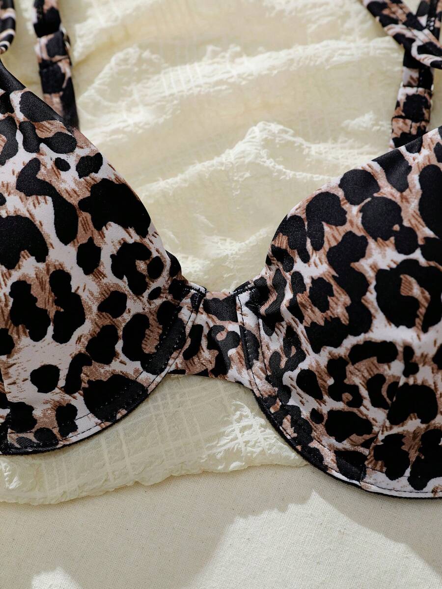 Bellisia Summer Beach Zebra Striped Underwire Bikini Set
