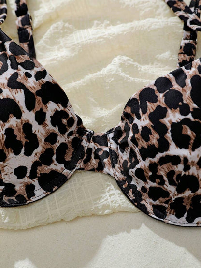 Bellisia Summer Beach Zebra Striped Underwire Bikini Set