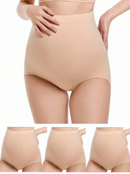 Maternity Panties 3 Pack - High Waist Postpartum Soft Seamless Over Bump Pregnancy, Comfortable