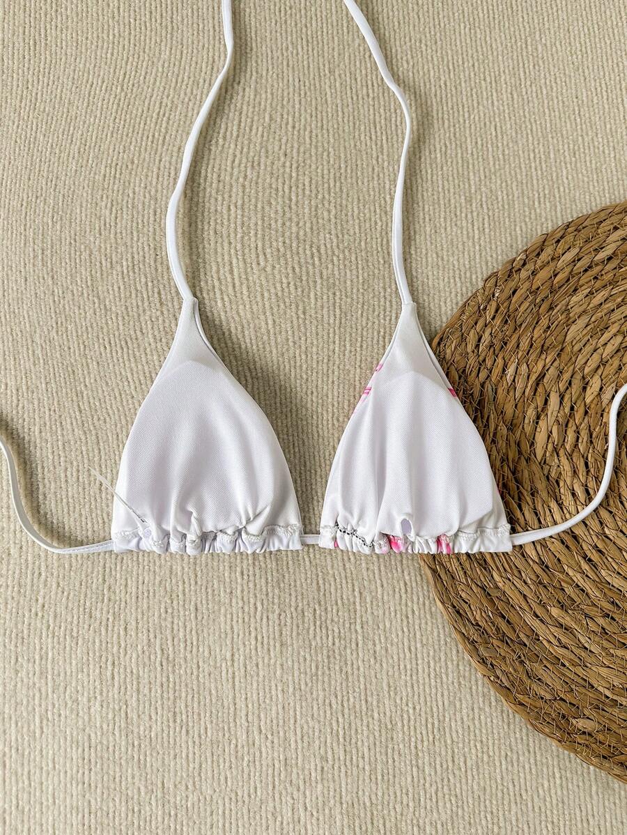 Swim Vcay Springbreak Floral Print Sexy Vacation Bikini Top For Women For Summer