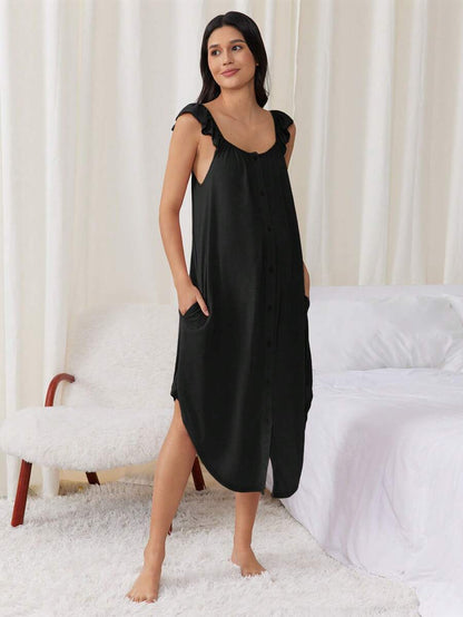 Maternity Labor and Delivery Gown - Hospital Nursing Soft Comfortable Birth Dress, Delivery
