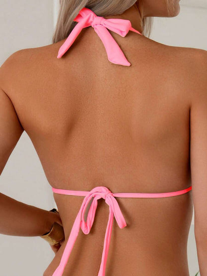 Oceva Summer Beach Halter Tie Side Bikini Set
