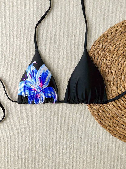 Swim Vcay Springbreak Floral Print Sexy Vacation Bikini Top For Women For Summer