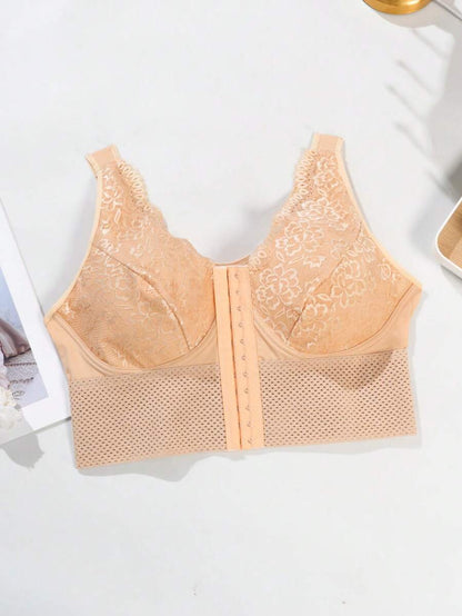 Women's Plus Size Lace Patchwork Shaping Camisole - Sexy Solid Color Body Shaper