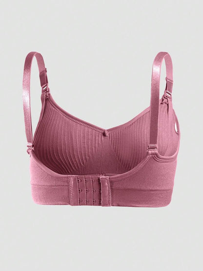 3PCS Maternity Nursing Bra Set Women Front Clip Closure Comfortable Breastfeeding Support Bras