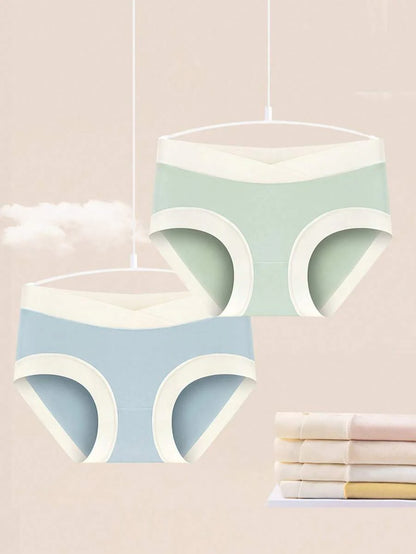 Maternity Modal Underwear 6 Pairs - Low Waist Support Triangle Soft Postpartum, Pregnancy