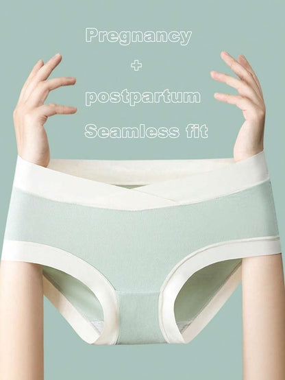 Maternity Modal Underwear 6 Pairs - Low Waist Support Triangle Soft Postpartum, Pregnancy