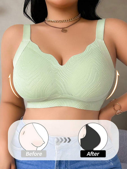 Women's Plus Size Seamless Wireless Bra - Comfortable Lifting Bralette