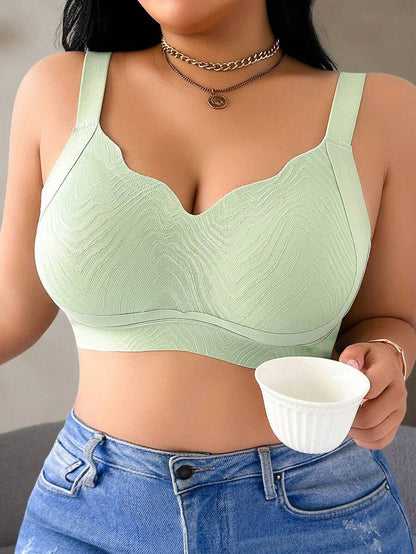 Women's Plus Size Seamless Wireless Bra - Comfortable Lifting Bralette