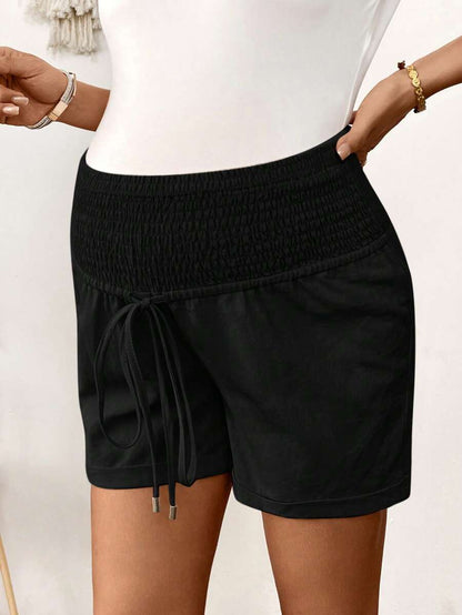 Women's Cotton Linen Casual Beach Shorts with Drawstring Waist and Pockets, Loose Fit Army Green Summer Track Shorts for Country Concerts