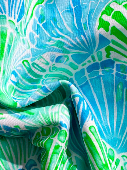 Swim Vcay Swim Mod Summer 2pcs Halter Random Floral Print & High Cut Bottoms Bikini Set, Beach Vacation