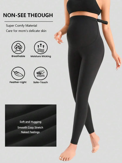 Pregnancy Workout Leggings for Women – High Waist Full Length Active Pants