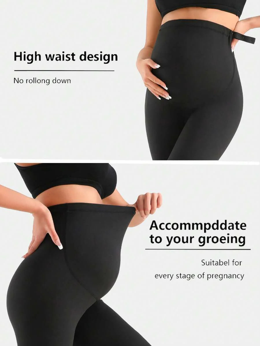 Women’s Maternity Leggings Over the Belly – Full Length Yoga & Workout Pants