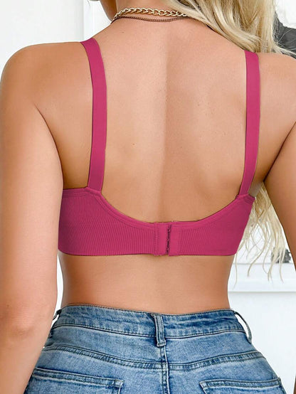 Maternity Seamless Nursing Bra Women Solid Ribbed Comfortable Breastfeeding Support Bra
