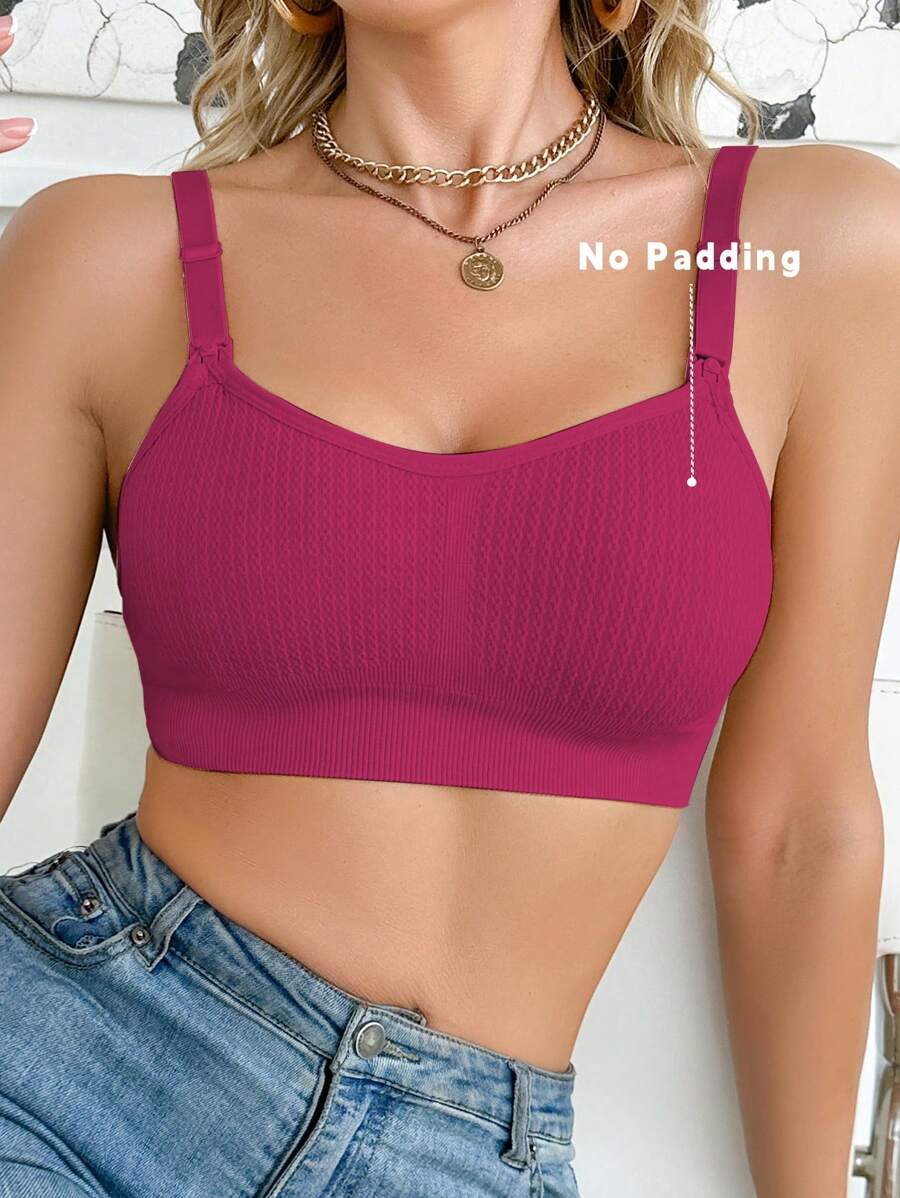 Maternity Seamless Nursing Bra Women Solid Color Comfortable Wireless Breastfeeding Support Bra
