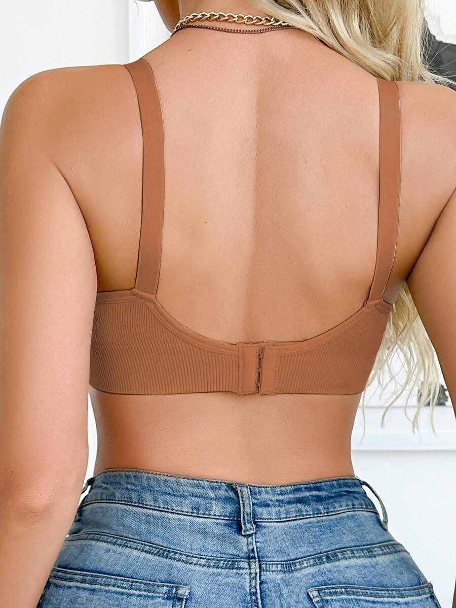 Maternity Seamless Nursing Bra - Solid Color Adjustable Straps Breathable Wireless Breastfeeding