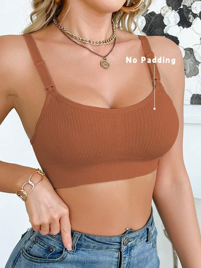 Maternity Seamless Nursing Bra Women Solid Color Comfortable Wireless Breastfeeding Support Bra