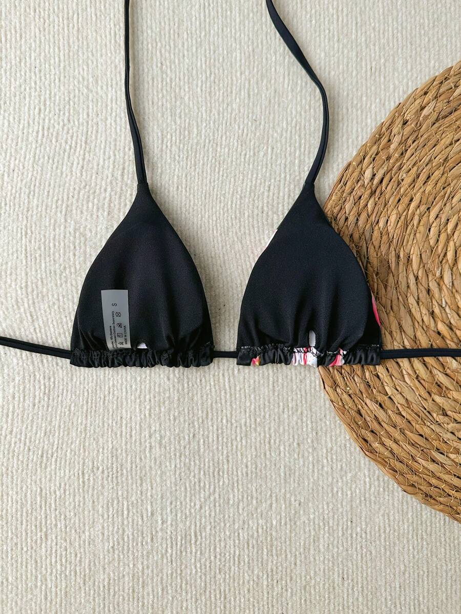 Swim Vcay Springbreak Floral Print Sexy Vacation Bikini Top For Women For Summer