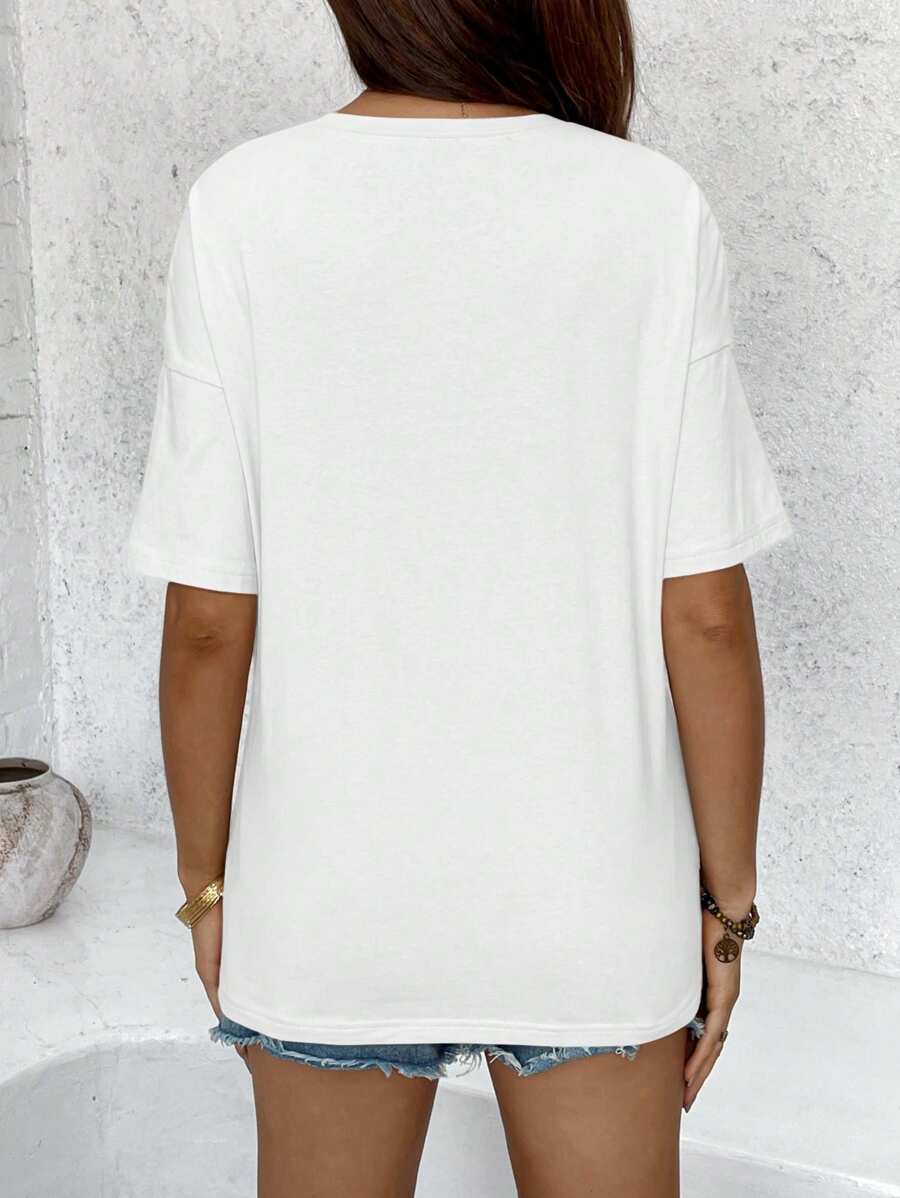 Mama Letter Print Maternity Nursing T-Shirt Loose Fit Short Sleeve Cotton Nursing Top in Apricot for Mother's Day and Spring