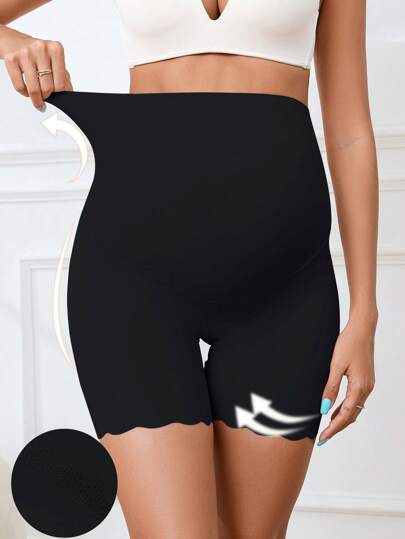 Maternity Underwear - Simple Solid Color High Waist Seamless Soft Stretch, Pregnancy Daily Wear