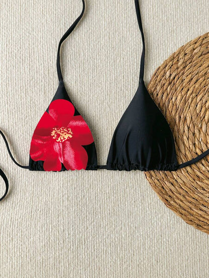 Swim Vcay Springbreak Floral Print Sexy Vacation Bikini Top For Women For Summer