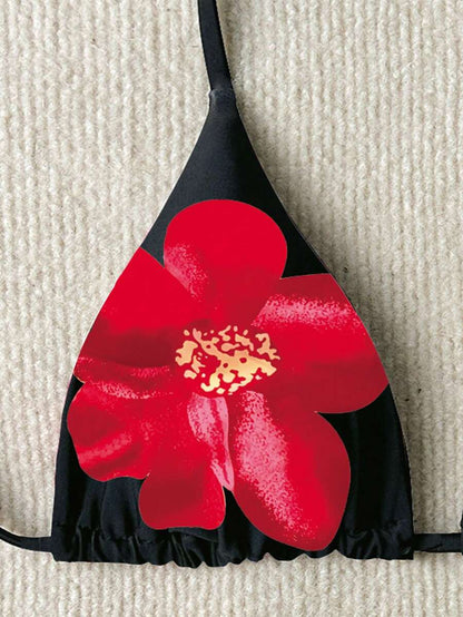 Swim Vcay Springbreak Floral Print Sexy Vacation Bikini Top For Women For Summer
