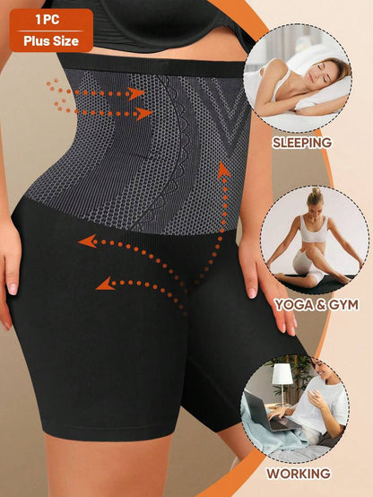 Women's Plus Size High Waist Tummy Control Shapewear - Slimming & Sculpting Body Shaper