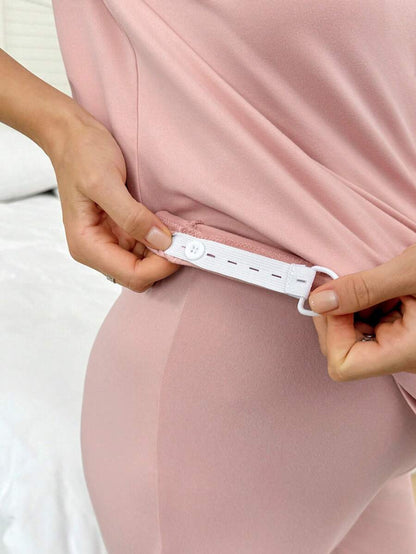 Maternity Button Front Shirt and Pants Loungewear Set Women Casual Sleepwear