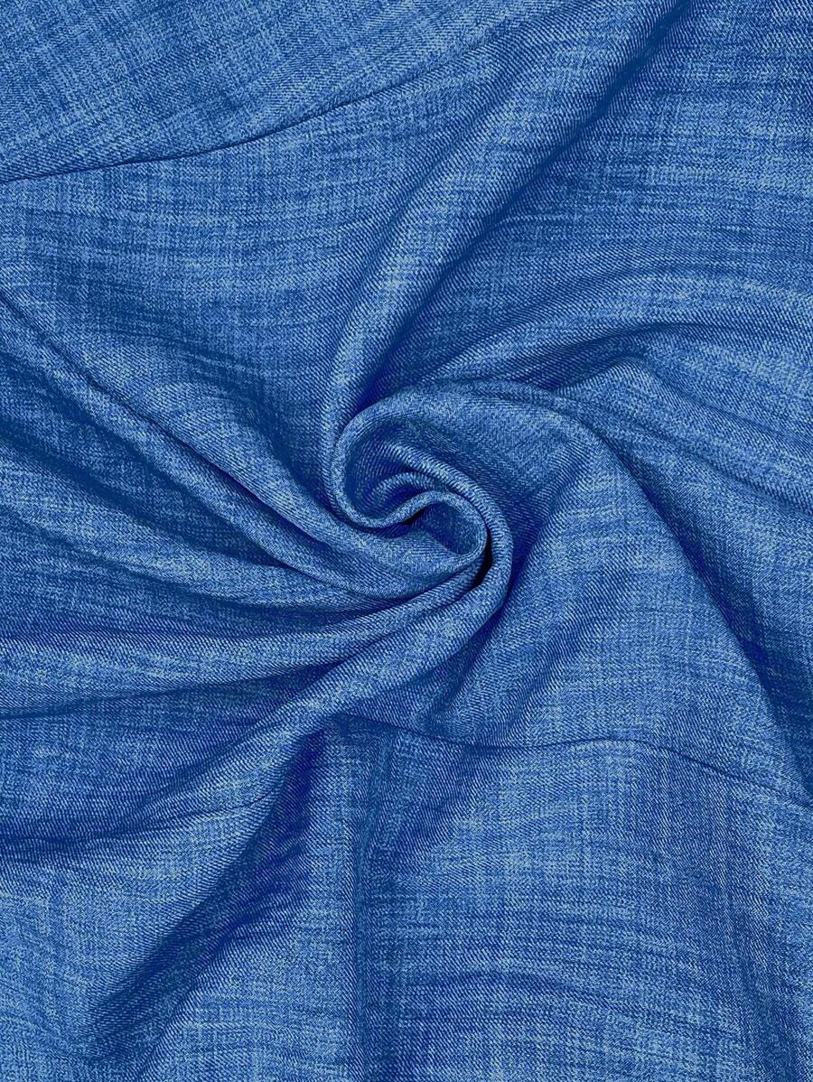 Women's Blue Maternity Deep V Neck A-Line Dress with Shirred High Waist and Ruffle Hem Cap Sleeve Long Casual Summer Gown