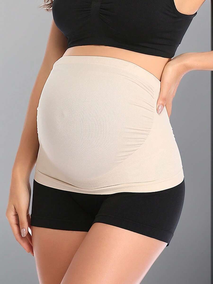Plus Size Maternity Belly Band - Breathable Seamless Abdominal Support Belt