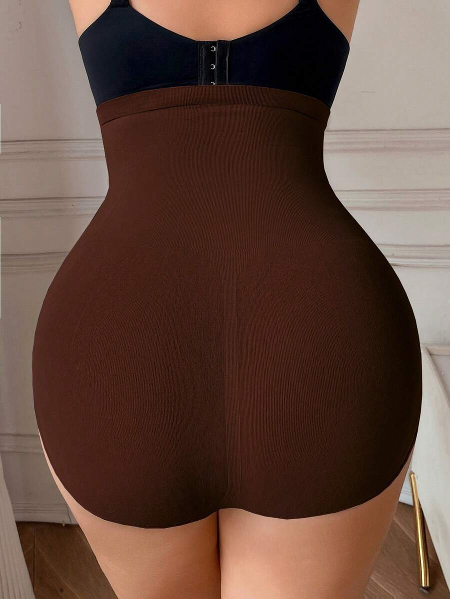 Plus Size Seamless High Waist Front Closure Shaping Panties - Flatten Abdomen Lift Buttocks Slimming