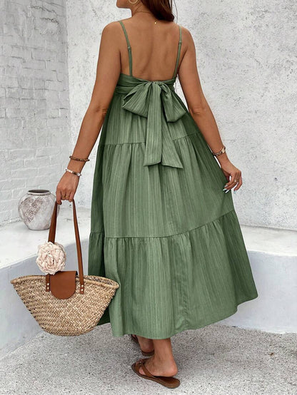 Maternity Sleeveless Solid Color Dress, Fashionable For Summer Woman S Summer Clothes  Maternity Dress  Vacation