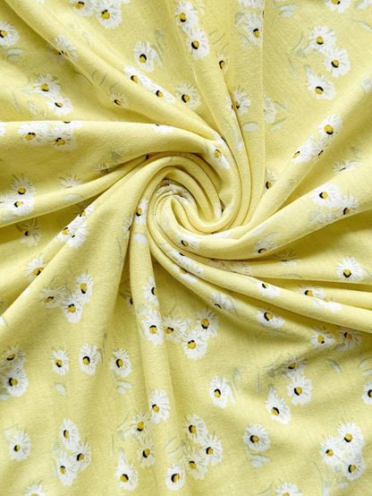 Maternity Ditsy Floral V-Neck Ruched Short Dress, Yellow Short Sleeve High Waist A-Line Summer Mini Dress for Streetwear